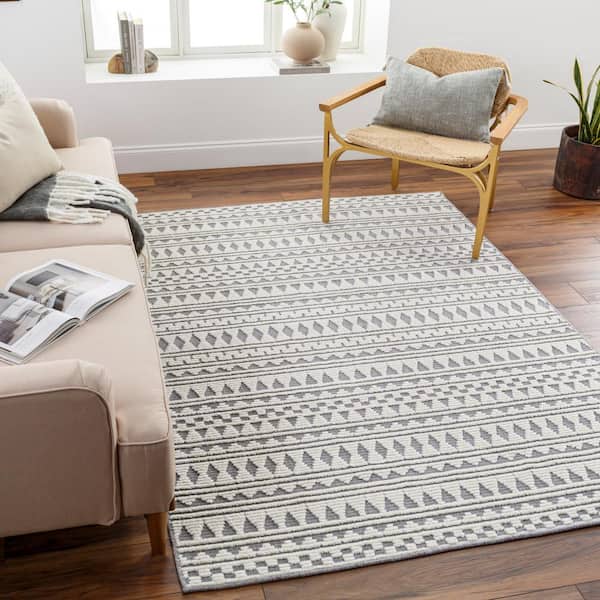 Lyna Taupe Doormat 3 ft. x 5 ft. Indoor Machine-Washable Area Rug