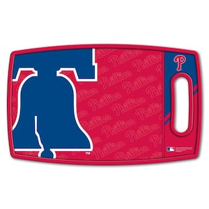 MLB Philadelphia Phillies Logo Series Cutting Board 9in x 0.5in- Rectangle- Manufactured Wood and polypropylene