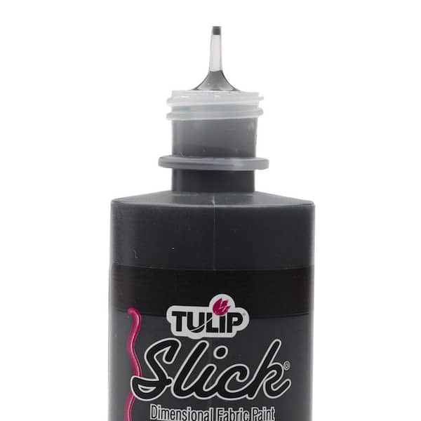 Tulip Dimensional Fabric Paint Slick, Black, 4 fl oz, 3 Pack