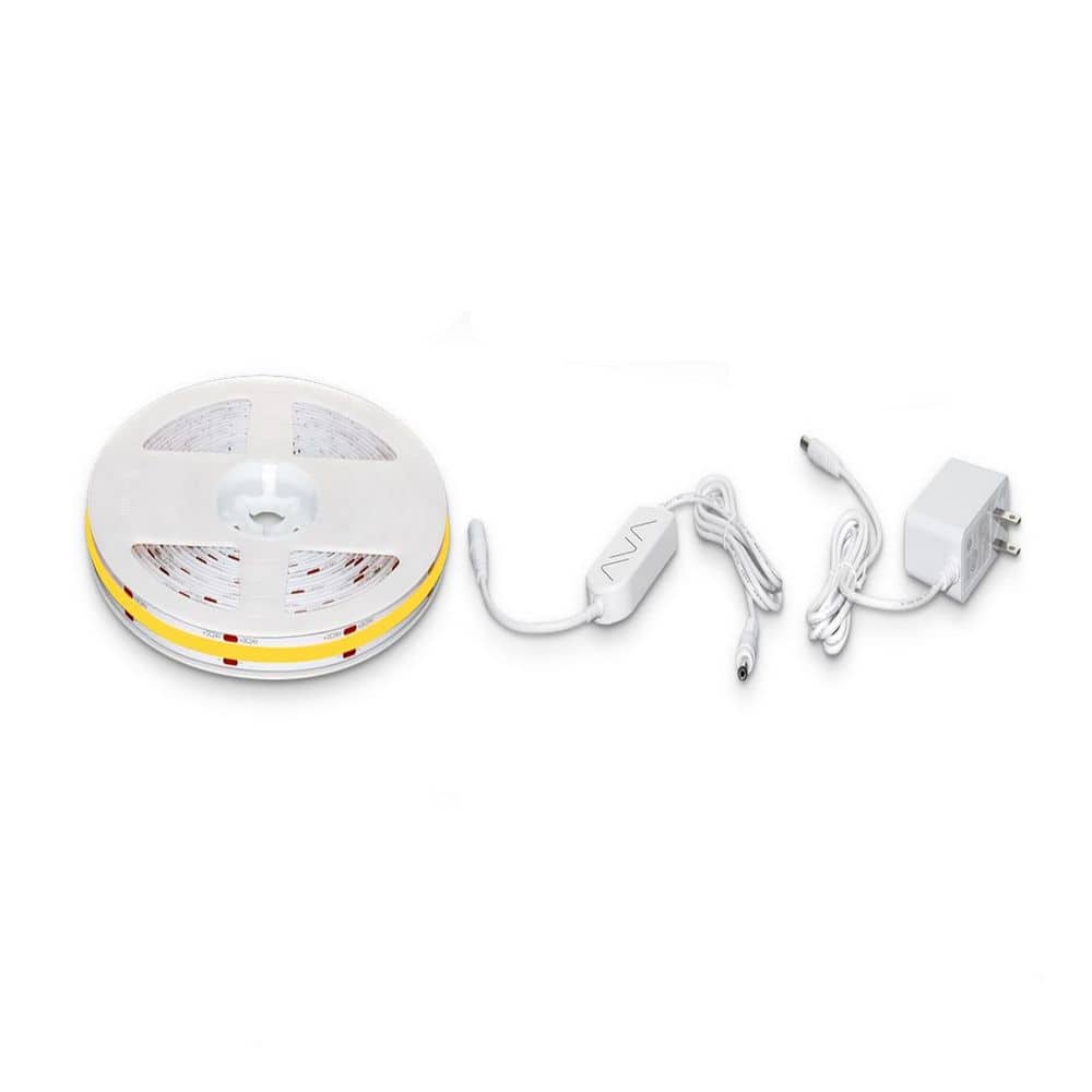 16.4 ft. Integrated LED Gold Strip Light Fixture, Dimmable Ultra Bright 4000K COB Light for Ceiling, Mirror, Kitchen price history on PriceWatchPro