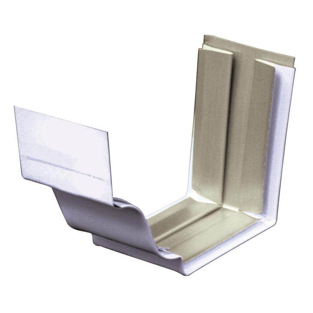 Spectra Pro Select 5 in. 30 White Aluminum Slip Joint Gutter Connector
