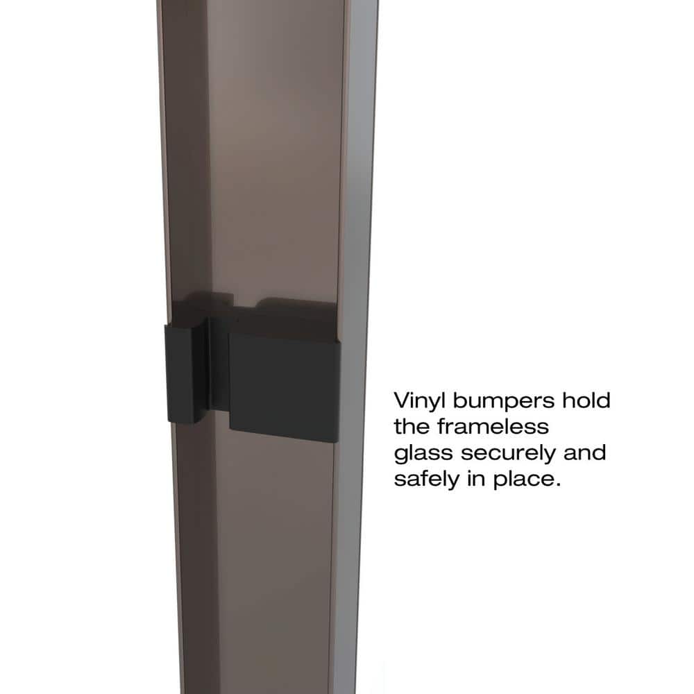 Classic Oil Rubbed Bronze Semi-Frameless Sliding Shower Door