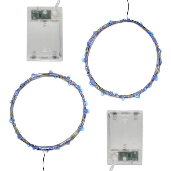LED Battery String Lights - Gold Balls - LumaBase