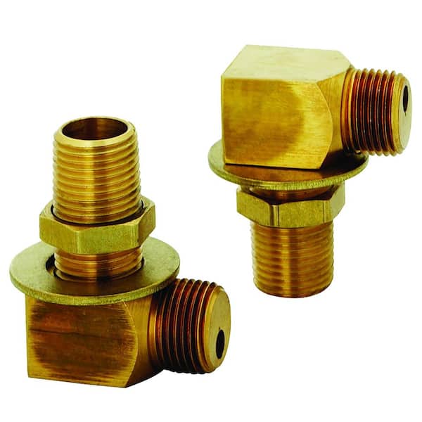 T&S 1/2 in. NPT Brass Installation Kit for Sink with (2) Elbows