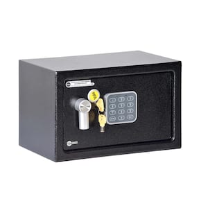 0.302 cu. ft. Small Steel Alarmed Safe with Electronic Keypad Lock, Anti-Bump Alarm and Mechanical Key Override
