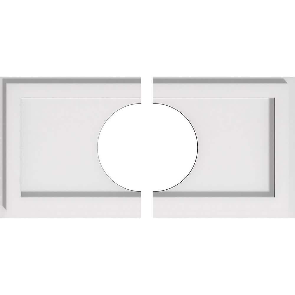 Ekena Millwork 16 in. x 8 in. x 1 in. Rectangle Architectural Grade PVC