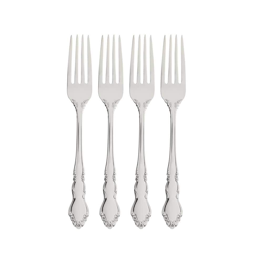 Oneida Dover One Silver 18/10-Stainless Steel Dinner Fork Set (Set of 4)