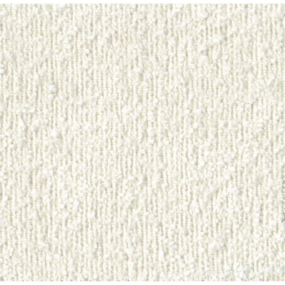 Cream White Boucle Wood Frame Accent Chair