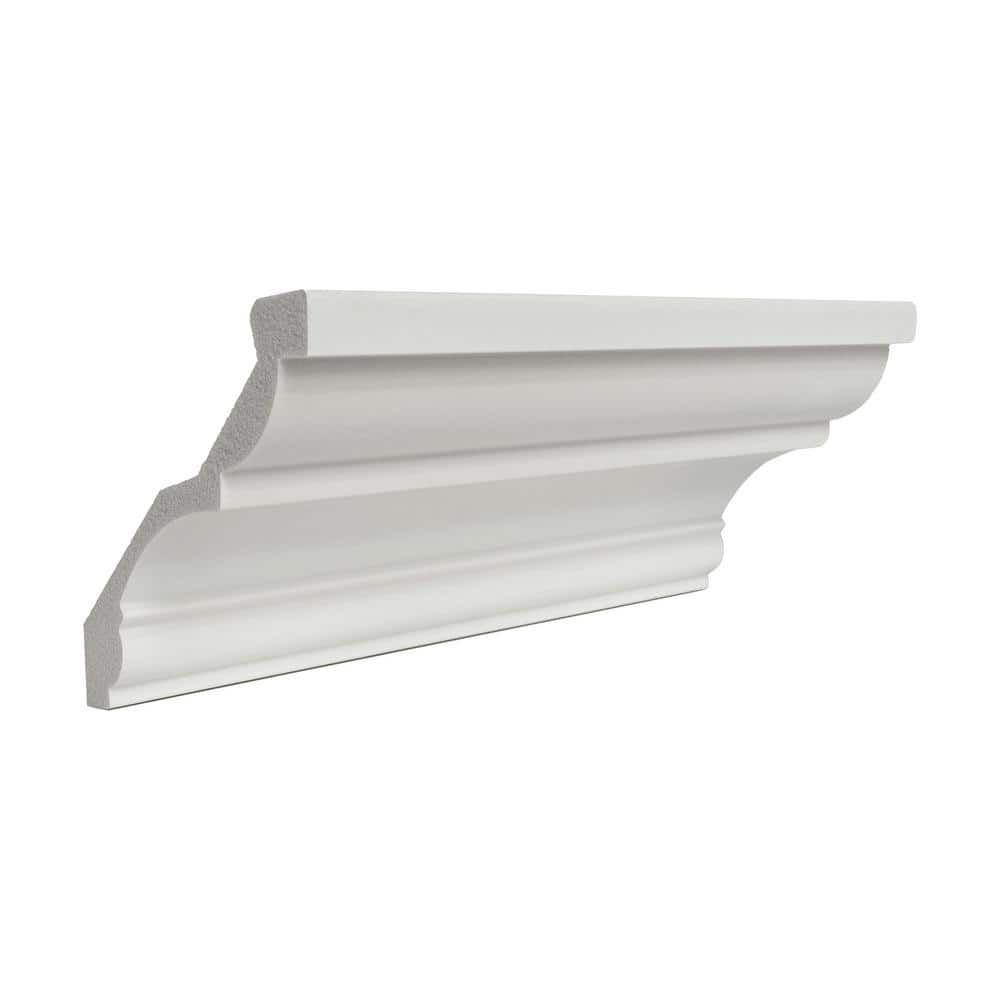 3-1/8 in. x 3-1/8 in. x 6 in. Long Plain Recycled Polystyrene Crown Moulding Sample price history on PriceWatchPro