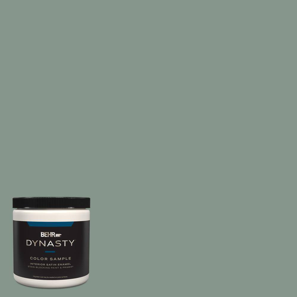 BEHR DYNASTY 8 oz. #N420-4 Underground Gardens One-Coat Hide Satin ...