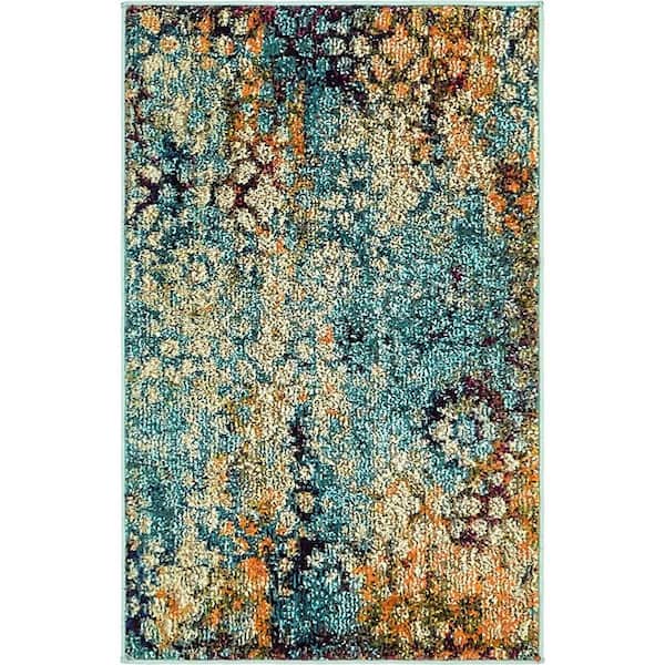 Unique Loom Vita Pollock Blue 2' 2 x 3' 0 Area Rug