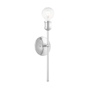 Beckford 5 in. 1-Light Polished Chrome ADA Wall Sconce