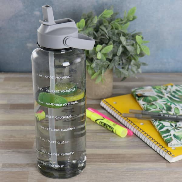Inspire Be Your Self Printed White Unbreakable Sipper Water Bottle
