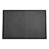 Envelor Indoor Outdoor Doormat Black 24 in. x 36 in. Checker Half Round Floor Mat, Checker - Black