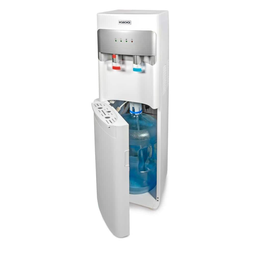 Igloo White Metal Bottom Load Hot and Cold Water Dispenser