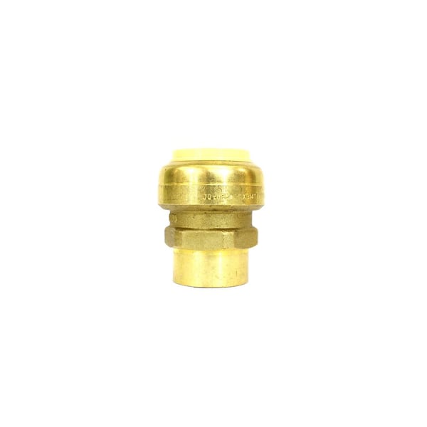 Unbranded 1 in. Brass Push Connect Plumbing Fitting x 3/4 in. Female Pipe Thread Adapter (10-Pack)