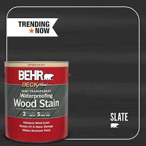 1 gal. #ST-102 Slate Semi-Transparent Waterproofing Exterior Wood Stain