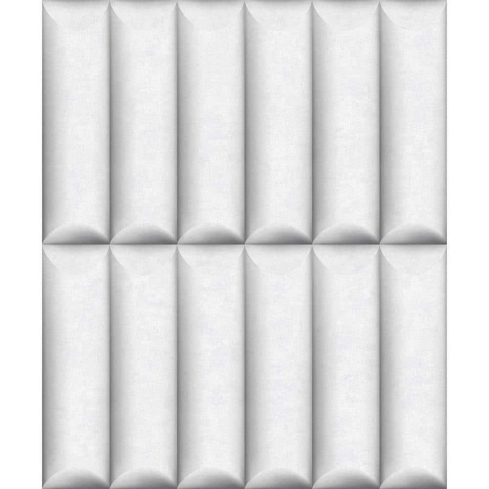Walls Republic White 3D Concrete Print NonWoven Paper Paste the Wall