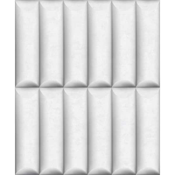 Walls Republic White 3D Concrete Print Non-Woven Paper Paste the Wall Textured Wallpaper 57sqft