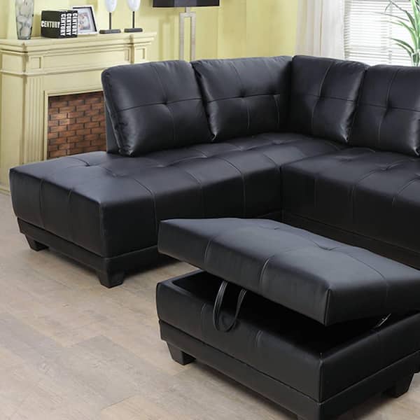 L Shaped Left Facing Sectional Sofa, Leather Sofa Sectional Piece