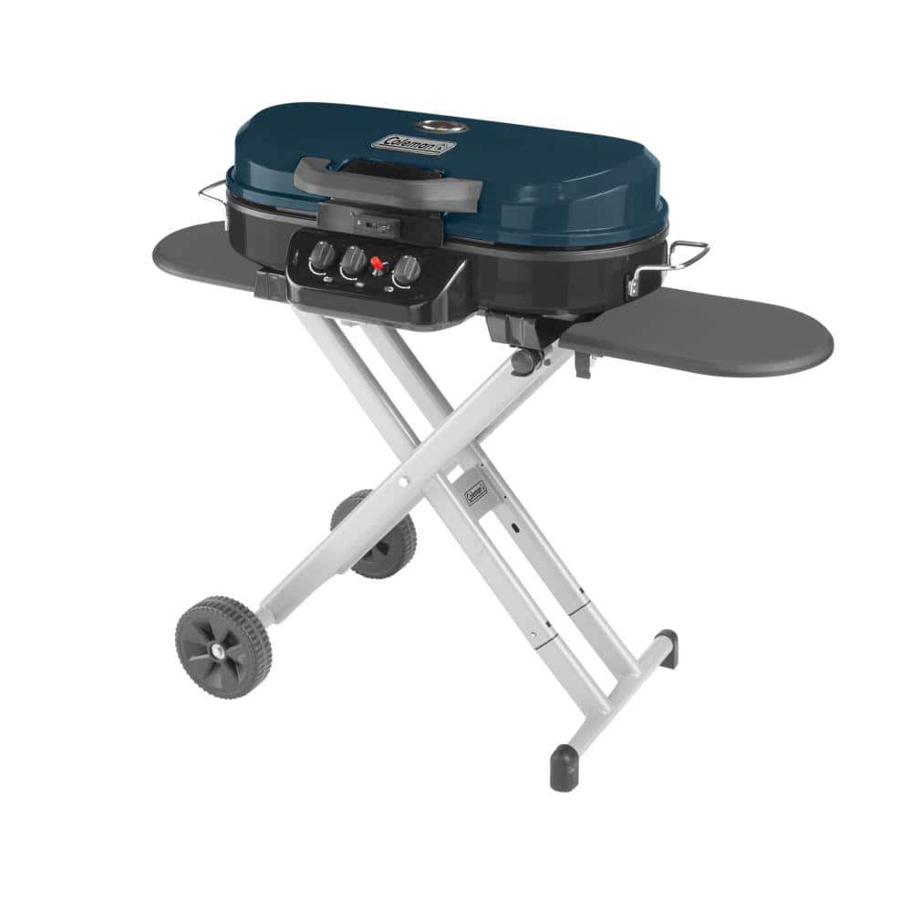 Coleman Blue Portable Propane Gas Grill with Stand