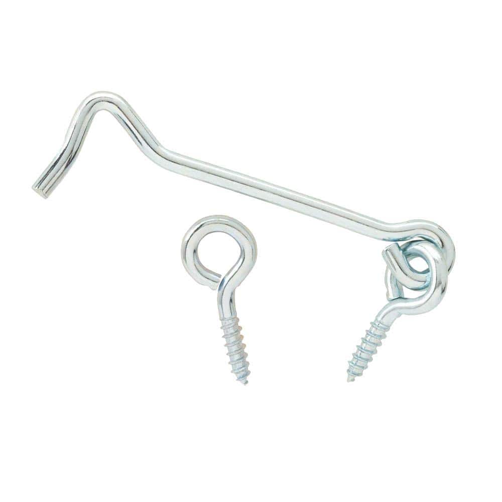 Everbilt 6 in. Zinc-Plated Hook and Eye 15335 - The Home Depot