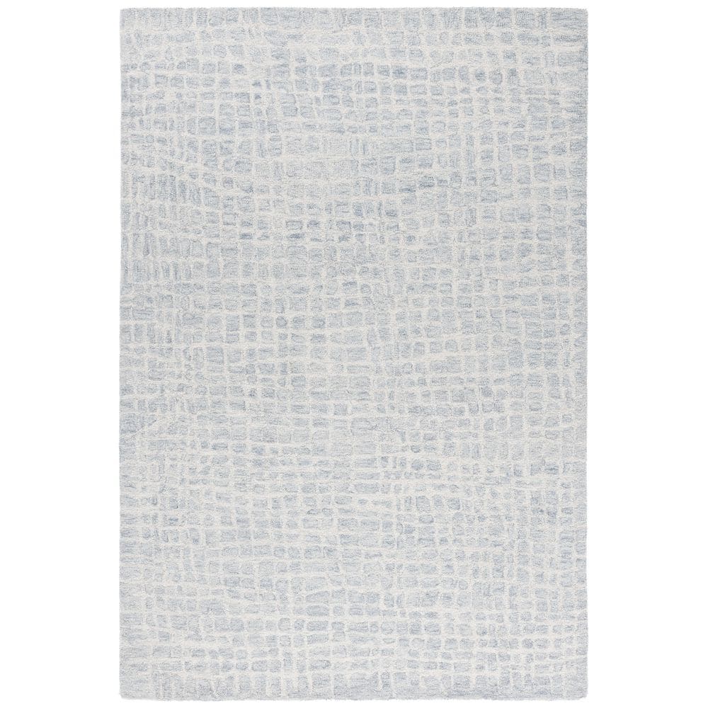 Ebony 3 ft. x 5 ft. Ivory/Light Blue Geometric Tile Abstract Area Rug price history on PriceWatchPro