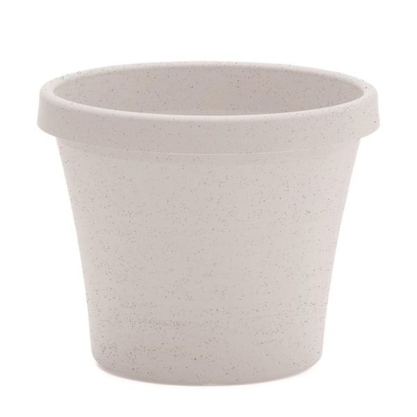 Terra 20.5 in. L x 20.5 in. W x 17 in. H 54 qts. Vanilla Bean Indoor/Outdoor Plastic Planter