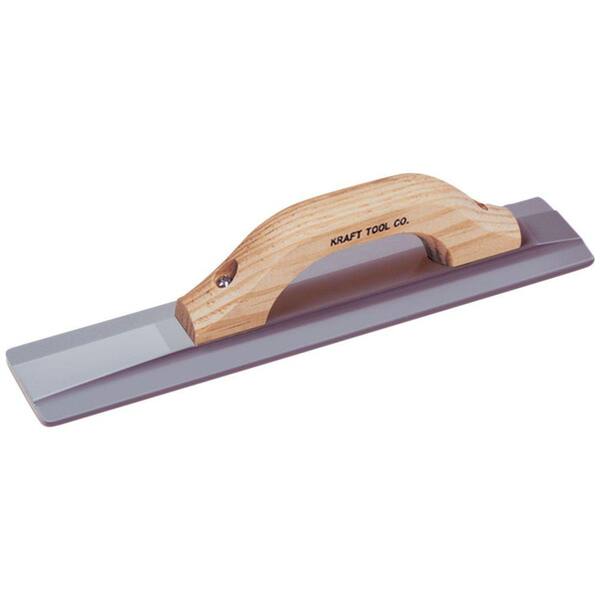 Unbranded 14 in. x 3-1/4 in. Square End Magnesium Concrete Hand Float-Wood Handle