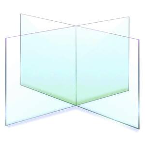 48 in. x 24 in. x 0.220 in. Protective Shield Clear-Table Top Partition Single Divider