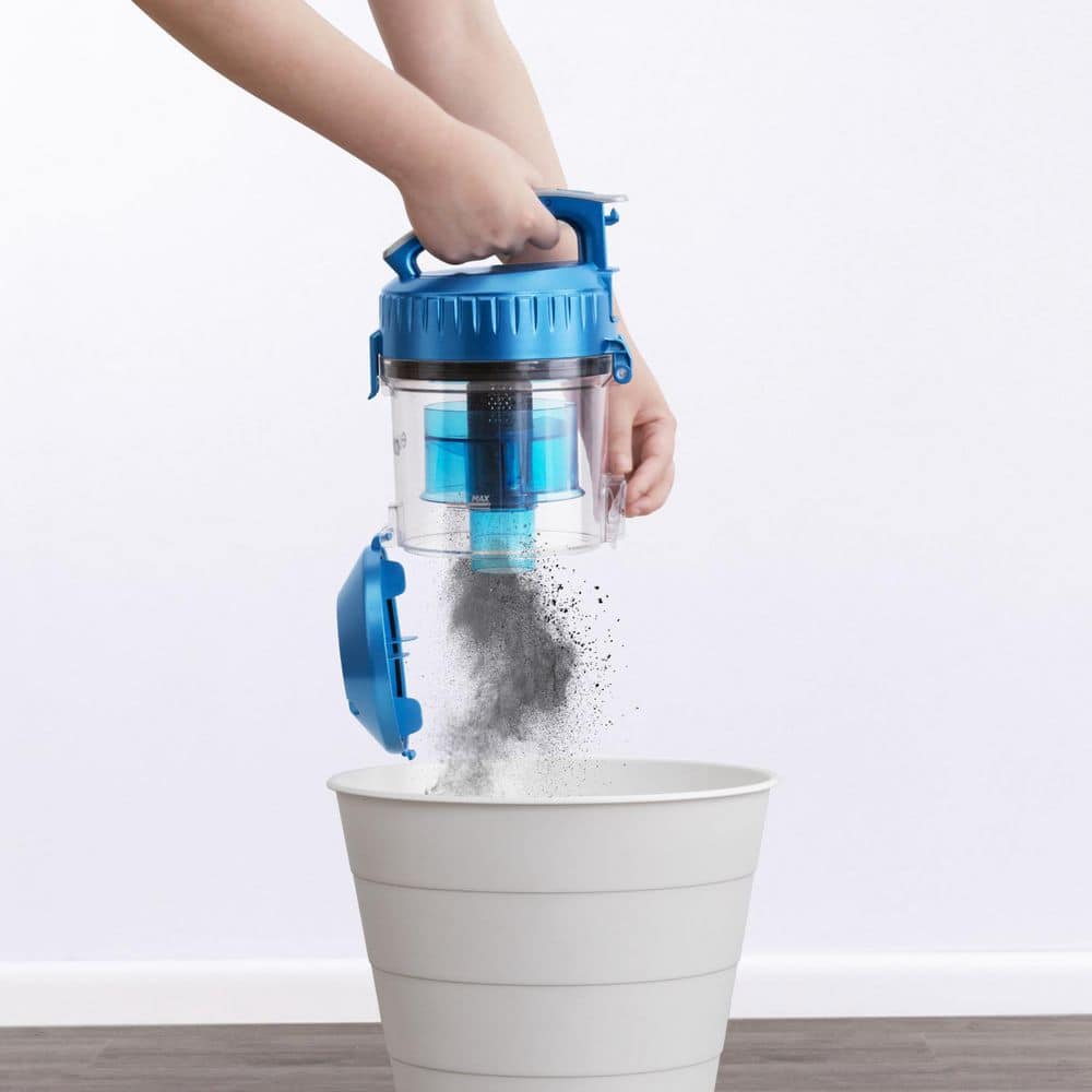 Blue Lightweight Bagless Canister Vacuum Cleaner with Powerful Suction