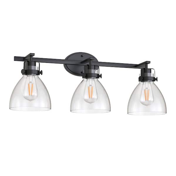 YANSUN 29 in. 3-Light Vanity Light Modern Bathroom Fixture with Elegant Design