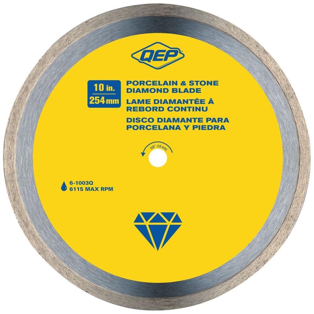 Supreme Grade 10” Porcelain Tile Stone Continuous Rim Blade 