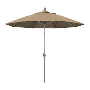 California Umbrella 9 ft. Bronze Aluminum Pole Market Aluminum Ribs ...