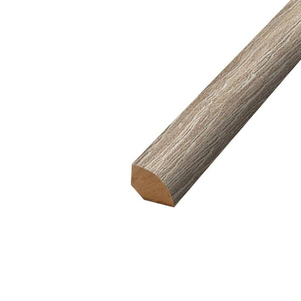 PERFORMANCE ACCESSORIES Desmond 0.62 in. T x 0.75 in. W x 94.5 in. L Textured Wood Look Laminate Moulding/Trim Quarter Round Molding