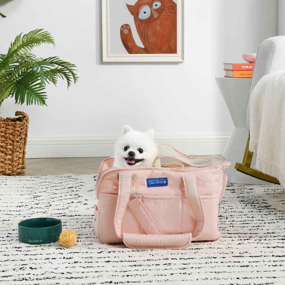 Marlee Pet Dog Carrier - Petal Pink Quilted by Petote | PupRwear