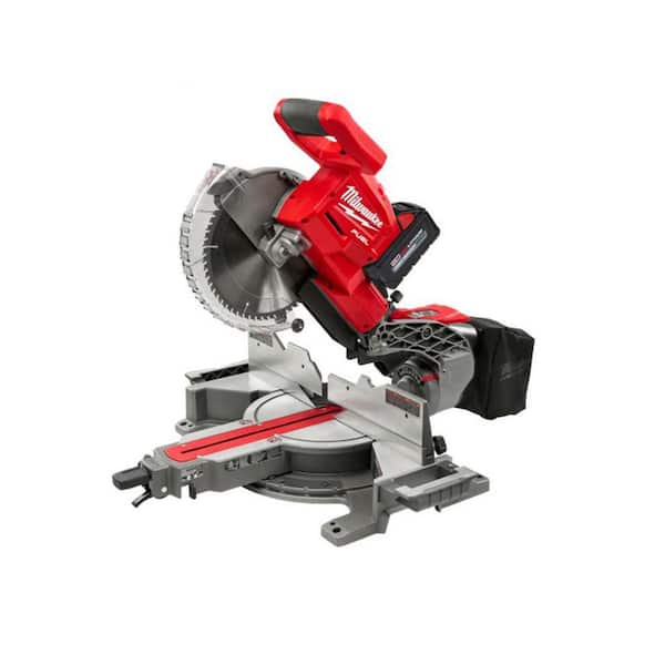 Milwaukee M18 FUEL 18V 10 in. Lithium-Ion Brushless Cordless Dual Bevel Sliding Compound Miter Saw Kit with One 8.0 Ah Battery