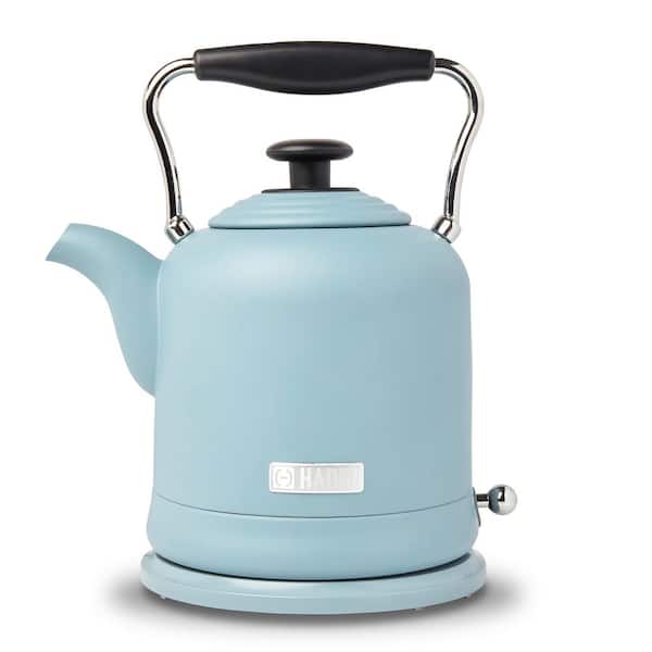 HADEN Highclere 1.5 l 6-Cup Blue Cordless Electric Kettle BPA Free with Auto Shut-Off
