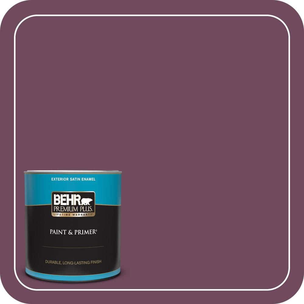 1 qt. #MQ1-39 Prussian Plum Satin Enamel Exterior Paint & Primer price history on PriceWatchPro