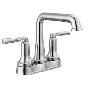Saylor 4 in. Centerset Double-Handle Bathroom Faucet in Polished Chrome