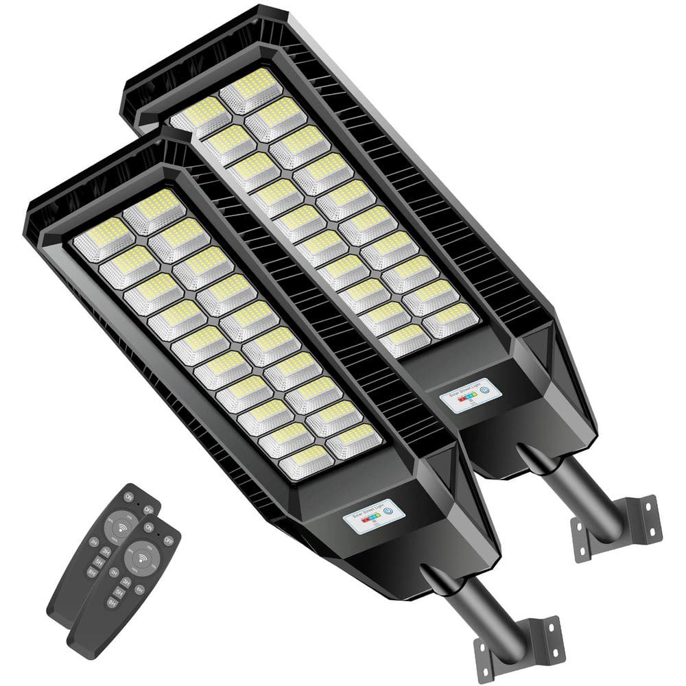 Adewalk 160000 Lumens 3200-Watt 240° Black Motion Sensing Dusk to Dawn ...