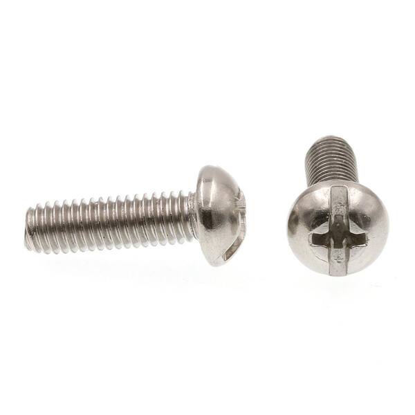 8-32 x 5/8 Oval Head Phillips Machine Screw 18-8 Stainless Steel Box of 25 