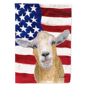 0.91 ft. x 1.29 ft. Polyester USA American Goat Garden Flag