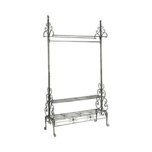 Gray Metal Clothes Rack 41.25 in. W x 71.5 in. H