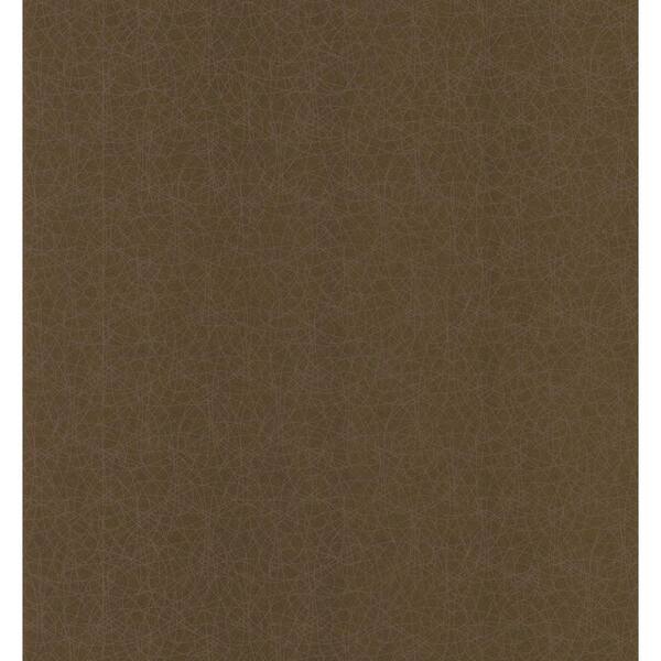 Brewster Simple Space Brown Stringy Texture Wallpaper Sample