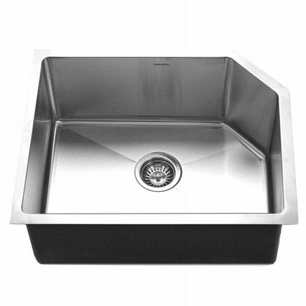 HOUZER Homestead Undermount Stainless Steel 31.87 x 8 x 31.87 Single Basin Kitchen Sink
