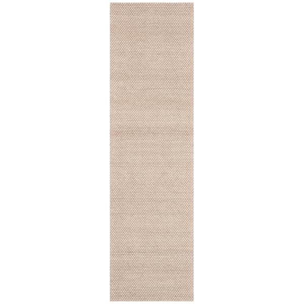 SAFAVIEH Natura Beige 2 ft. x 10 ft. Striped Solid Color Gradient Runner Rug