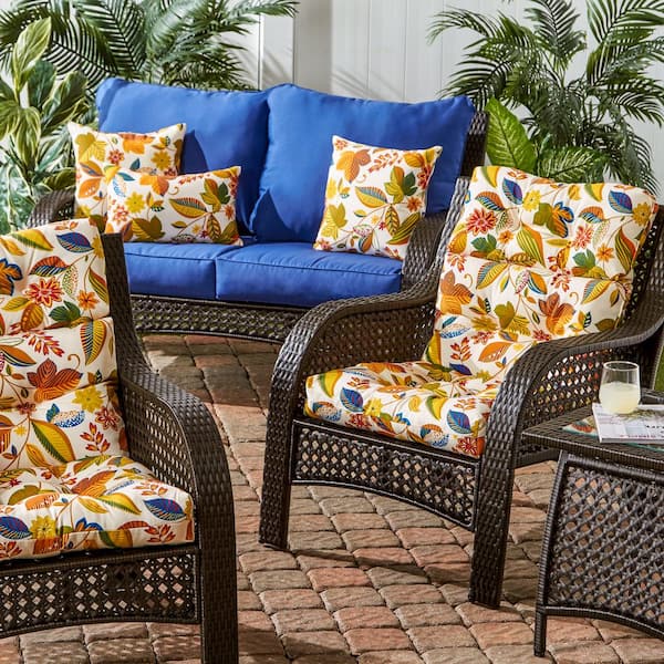 Floral dining best sale chair cushions