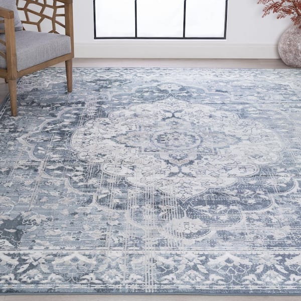 Nexus Medallion Blue 5 ft. x 7 ft. Indoor Area Rug
