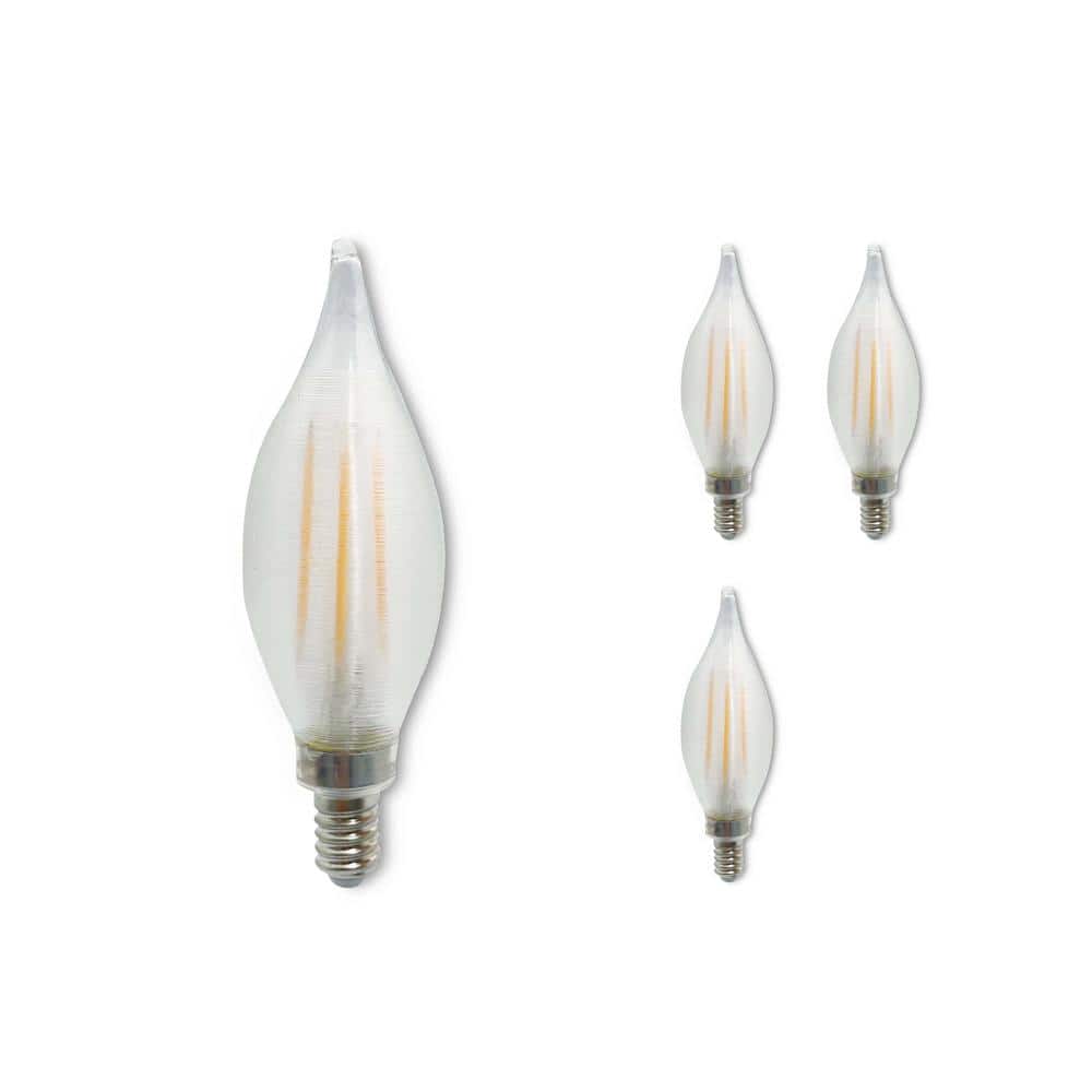 40-Watt Equivalent Warm White Light C11 (E12) Candelabra Screw Base Dimmabl